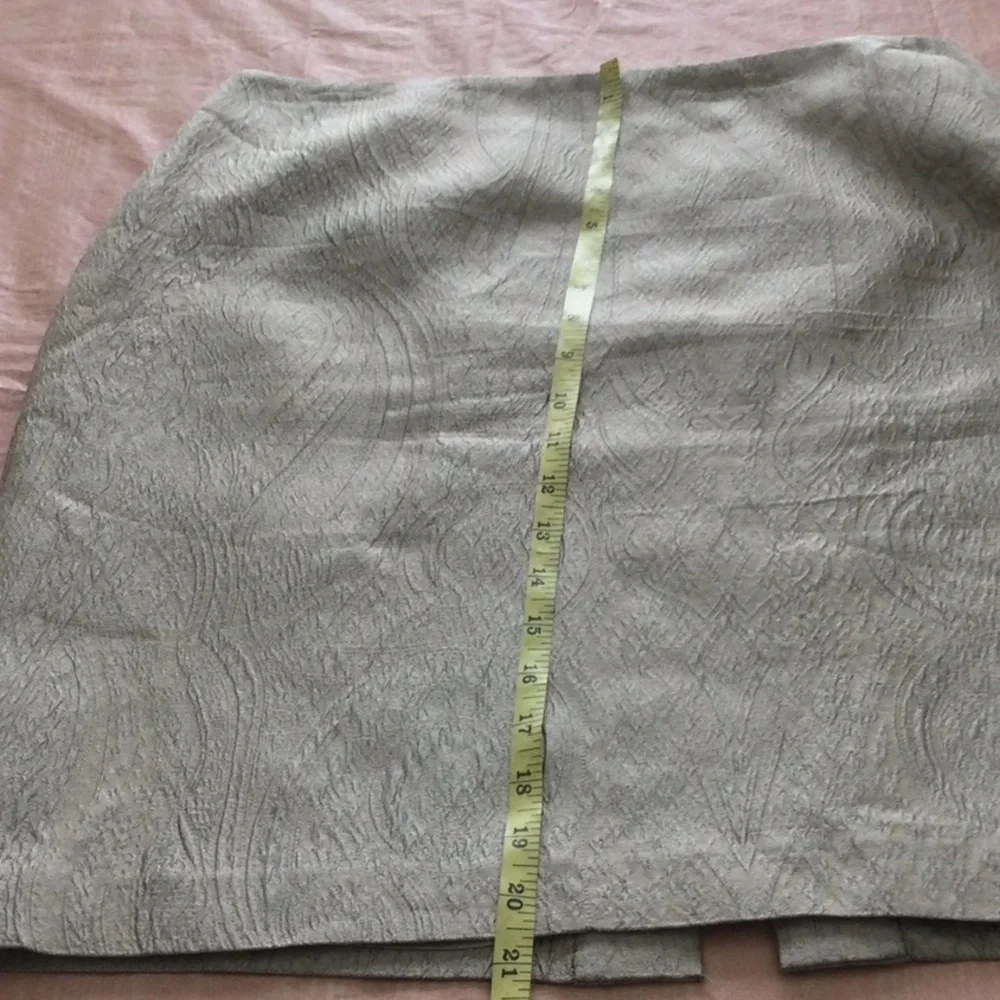 Linda Allard Ellen Tracy Skirt size P8 color Champagne lined inside.    #431